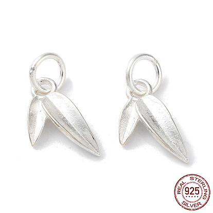 925 Sterling Silver Charms, Leaf