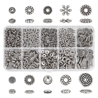 670 шт 10 стили разделительные бусины в тибетском стиле, разнообразные