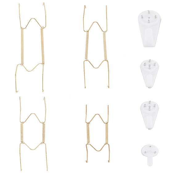 Carbon Steel Plate Spring Hanger Hook, with Plastic Traceless Hanging Hooks