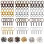 DIY Key Chain Making Finding Kit, Includign Alloy Swivel Lobster Claw Clasps, Iron Screw Eye Pin Peg Bails & Iron Split Key Rings