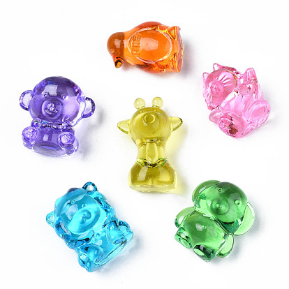 Transparent Acrylic Beads, No Hole/Undrilled, Animal Series