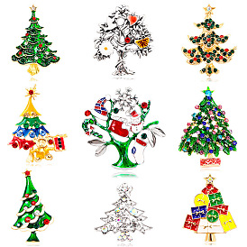 Fashion New Year Christmas Brooch Christmas Tree Pin Women's Jewelry Costume Decoration Accessories