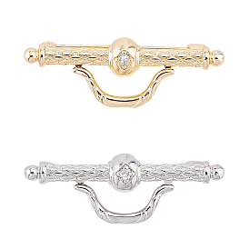 2шт. 2 цветные булавки из сплава для одежды для килта, с кубического циркония