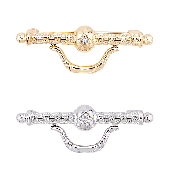 2шт. 2 цветные булавки из сплава для одежды для килта, с кубического циркония