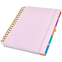 Plastic & Paper Spiral Notebook, Rectangle