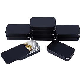 Прямоугольные жестяные ящики для хранения, с чехлом, для свечей, сухое хранение, специи, чай, конфеты, сувениры для гостей