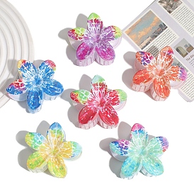 Заколки для волос с когтями из смолы, аксессуары для волос для женщин и девочек, цветок