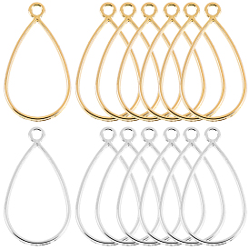 40 шт 2 цвета подвески из сплава, Золотой / Серебряный