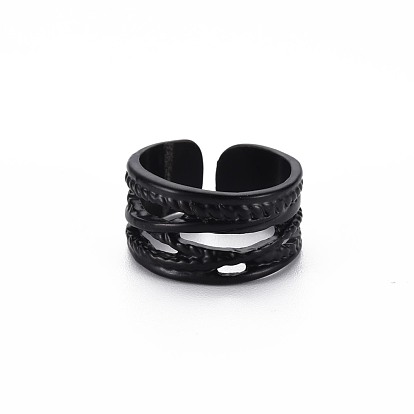 Men's Alloy Cuff Finger Rings, Open Rings, Cadmium Free & Lead Free