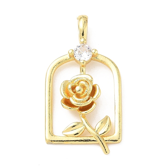 Латунные микро проложить кубического циркония подвески, без кадмия и без свинца, 