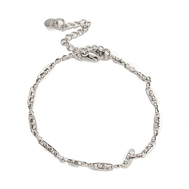 304 Stainless Steel Link Chain Bracelets for Women