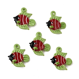 Подвески лэмпворк ручной работы, рыба