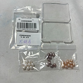 30 piezas 3 estilos de perlas de agua dulce cultivadas naturales, arroz