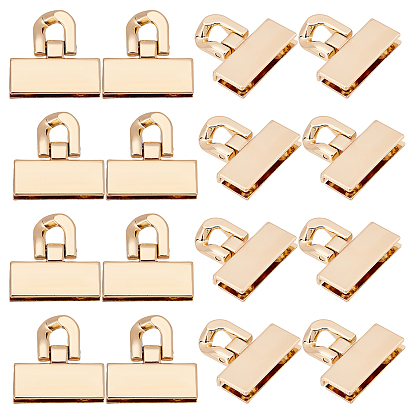 16pcs boucles d'ancrage de connecteur de sac en alliage, pour cintre de sangle de sac