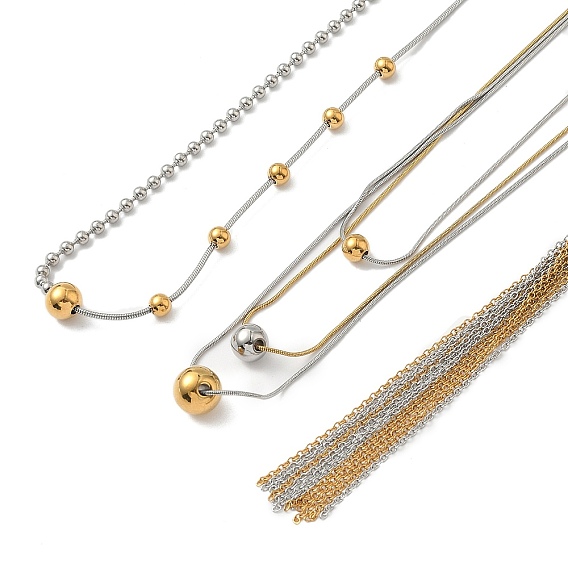 304 женские ожерелья-цепочки из нержавеющей стали