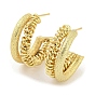 Rack Plating Brass Stud Earrings, Split Earrings, Long-Lasting Plated, Cadmium Free & Lead Free