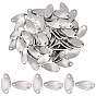 50Pcs 304 Stainless Steel Links/Connectors, Twist Teardrop