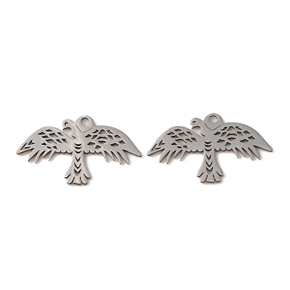 304 подвески из нержавеющей стали, лазерная резка, очарование птицы
