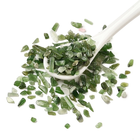 Натуральные бусины из нефрита чип-бусины, нет отверстий / незавершенного