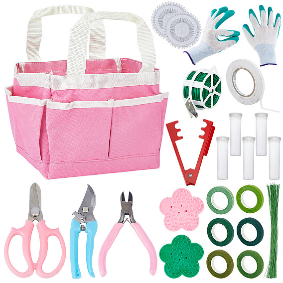 Flower Arrangement Supplies Set, Including Gloves, Scissor, Tapes, Pin