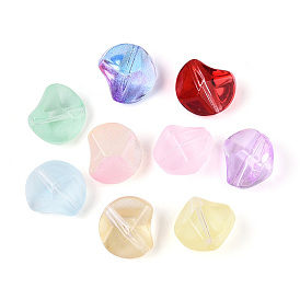 Прозрачные стеклянные бусины для выпечки, самородки, с блеском порошок