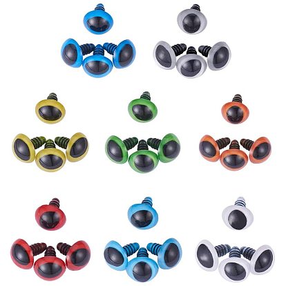 Ремесла пластмассовые глаза куклы, с прокладками, Чучела игрушечных глаз, безопасные глаза