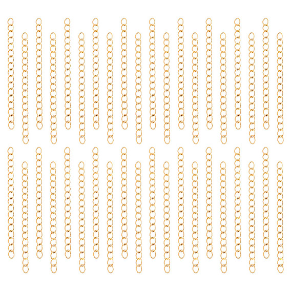 304 удлинитель цепи из нержавеющей стали, для изготовления ювелирных изделий, с контейнером для бисера