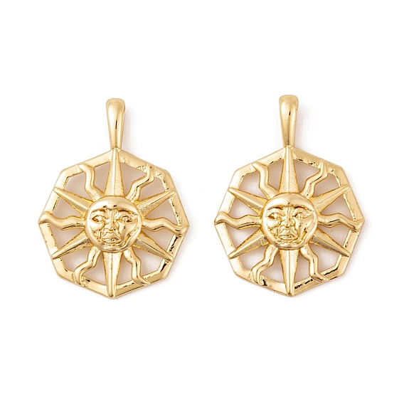 Латунные подвески, без кадмия, без никеля и без свинца, солнце