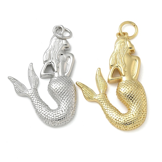 Стойки обшивки латунные подвески, долговечный, без свинца и без кадмия, русалка прелести, с целью перехода в кольце