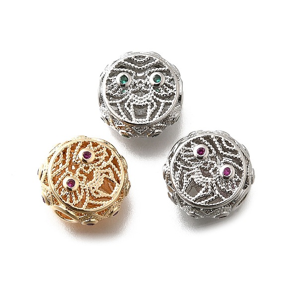 Латунные микро проложить кубического циркония бусы, без кадмия, без никеля и без свинца, бог богатства заки рам