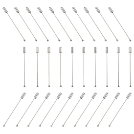 30 шт. латунных значков для лацканов, фурнитура для броши, с латунной мяч