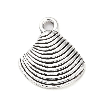 Tibetan Style Alloy Pendants, Shell Charm
