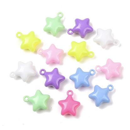 Непрозрачные акриловые подвески, звезда
