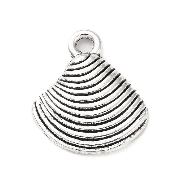 Tibetan Style Alloy Pendants, Shell Charm