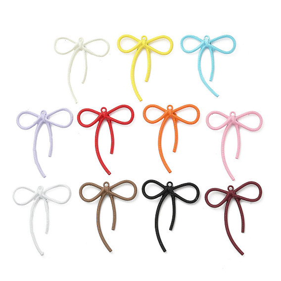 Акриловые подвески краскораспылительные, подвески-бантики