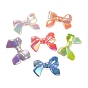 UV Plating Rainbow Iridescent Acrylic Beads, Bowknot