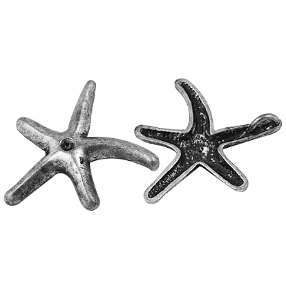 Alloy Pendants, Lead Free and Cadmium Free, Starfish/Sea Stars