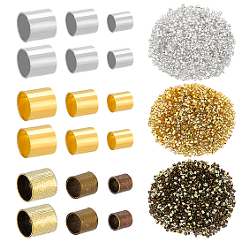6900 шт. 9 стили латунные бусины, без кадмия и без свинца, трубка