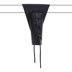 Funda de cintura de cuero pu, funda de cintura de cinturón de caballero vikingo de estilo retro, Disfraz de espada medieval, riñonera para hombres y niños, espectáculo de escenario, cosplay, triángulo