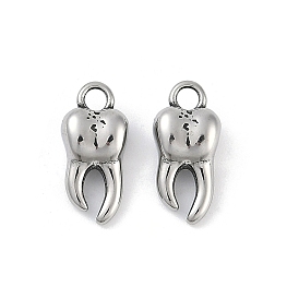 316 Surgical Stainless Steel Pendants, Tooth Charm