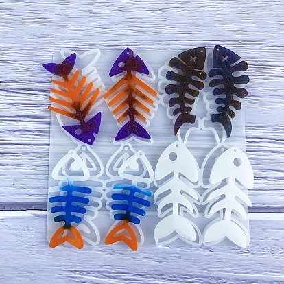 Силиконовые формы для подвесок пищевого класса своими руками, формы для литья смолы, рыба