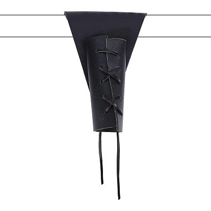 Funda de cintura de cuero pu, funda de cintura de cinturón de caballero vikingo de estilo retro, Disfraz de espada medieval, riñonera para hombres y niños, espectáculo de escenario, cosplay, triángulo