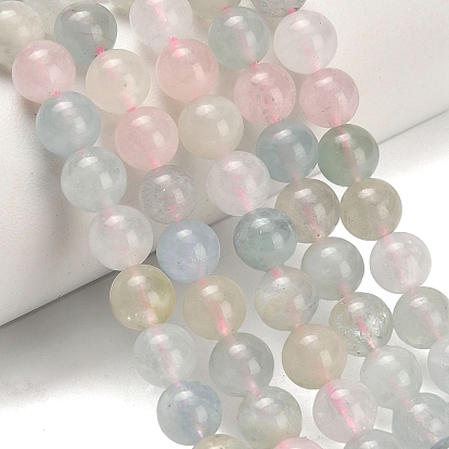 Природные морганит нитей бисера, круглые