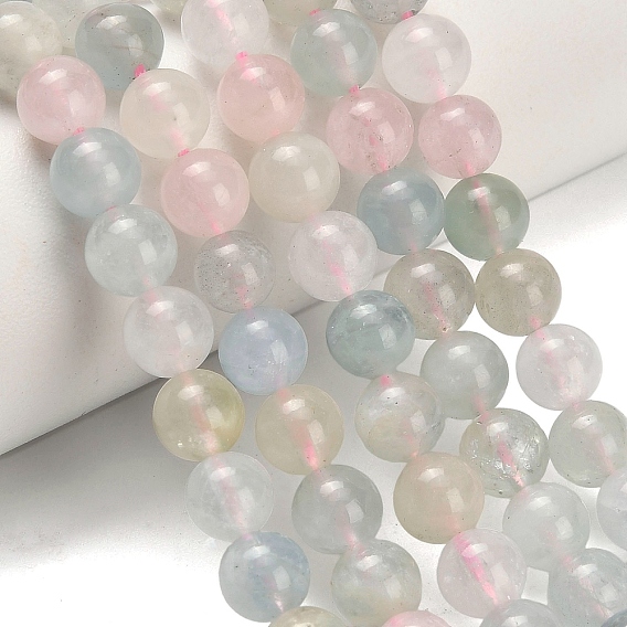 Природные морганит нитей бисера, круглые