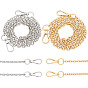 2 шт. 2 цвета сумки цепи ремни, железные кабельные звенья цепи, с пружинным кольцом из сплава, для аксессуаров для замены сумок