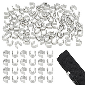 100 парные аксессуары для одежды, застежка-молния из цинкового сплава на верхней части вилки