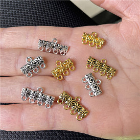 Three-hole four-hole alloy tassel connector pendant ethnic style decoration accessories diy jewelry accessories