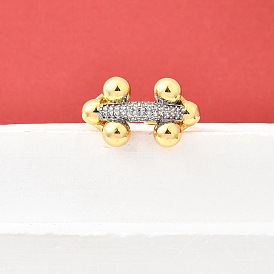 Манжеты из латуни с микро паве кубический цирконий для женщин