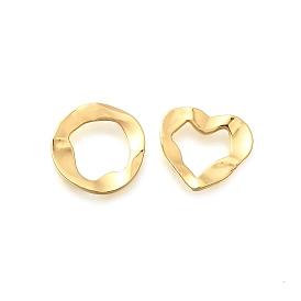 Латунные витые соединительные кольца, долговечный, реальный 18 k позолоченный