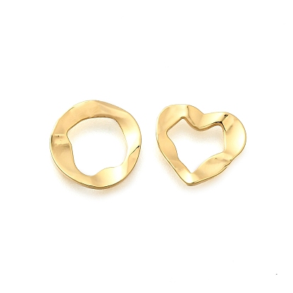 Латунные витые соединительные кольца, долговечный, реальный 18 k позолоченный